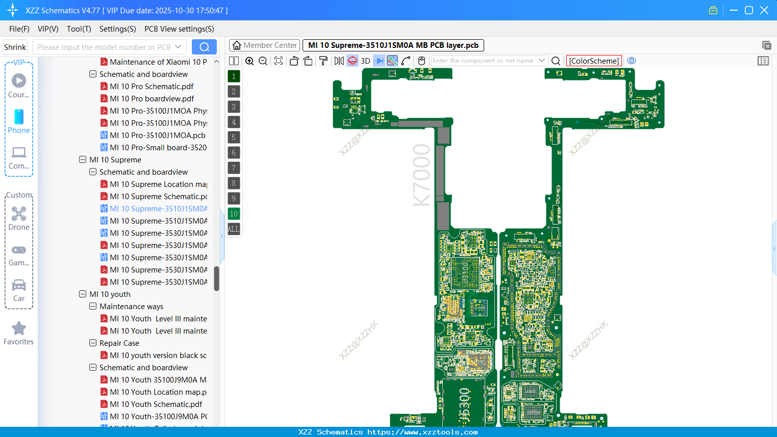 Xiaomi MI 10 Supreme-3510J1SM0A MB PCB Layer
